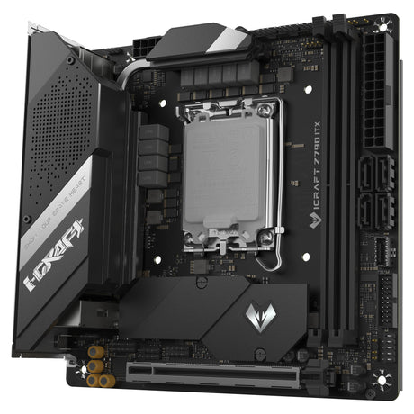 Płyta główna Maxsun MS-Icraft Z790 ITX WiFi Socket 1700 (czarna, RAID, 2,5 GB-LAN, WLAN, BT, dźwięk, Mini-ITX)