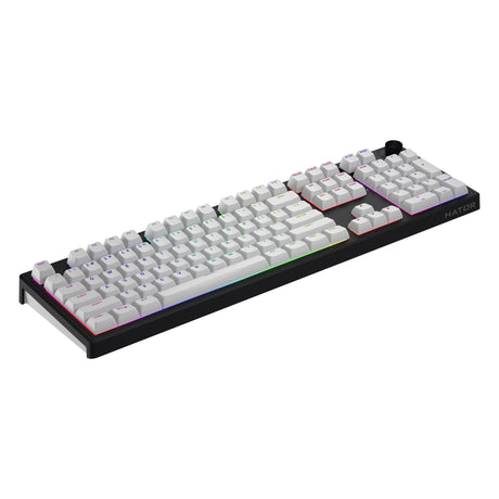 Hator skyfall wireless rgb mechanisch gaming toetsenbord (zwart, us lay-out (qwerty), hator aurum lemon, 100%, rgb, double shot abs, hot-swap, 2.4ghz bluetooth usb-c)