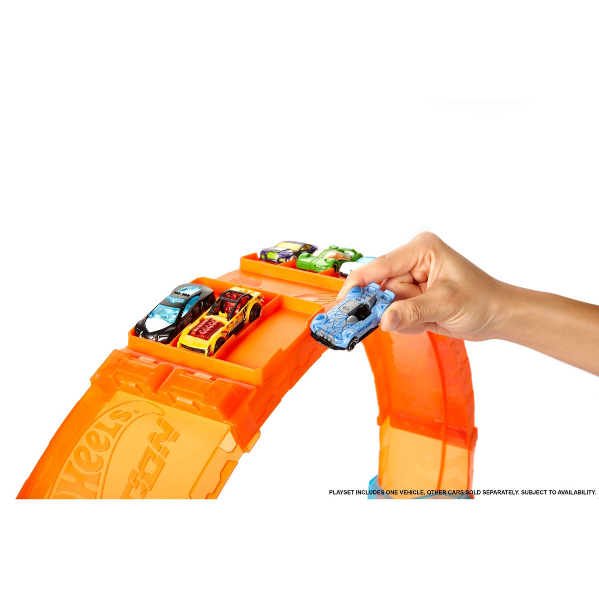 Tor wyścigowy z ogromną pętlą Hot Wheels i chaosem