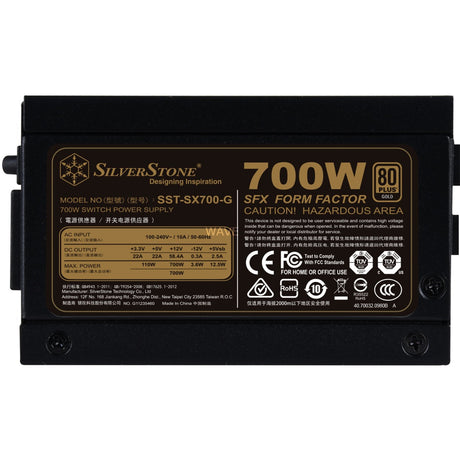 Modułowy zasilacz Silverstone sx700-g v1.1-gm 700 W (4x pcie)