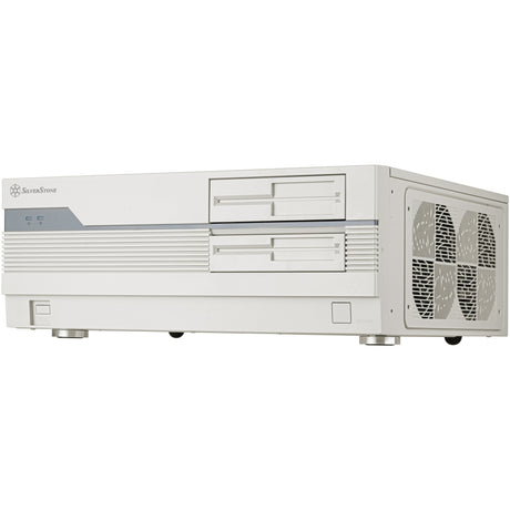 Obudowa Silverstone FLP01 HTPC (kremowa | 2x USB-A | 1x USB-C)