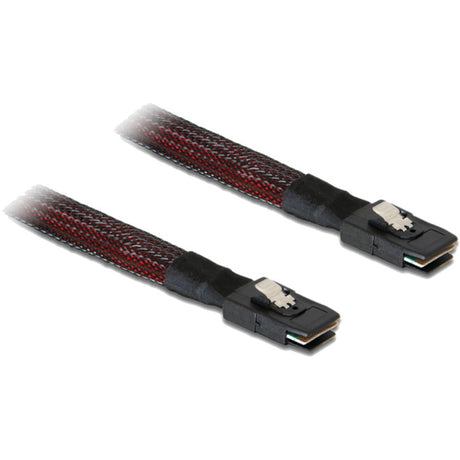 Delock kabel mini SAS SFF-8087 > mini SAS SFF-8087 (czerwony czarny, 0,5 metra)
