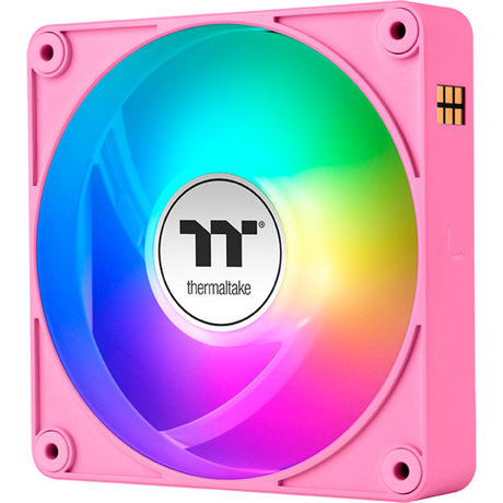Thermaltake ct120 ex argb Sync wentylator chłodzący do komputera różowy (pakiet 3 wentylatorów) wentylatory do obudowy (różowy, 3 sztuki, 120 x 120 x 25 mm, pwm)