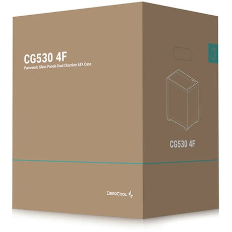 Obudowa midi tower Deepcool CG530 4f (czarna | 2x USB-A | 1x USB-C | RGB | szkło hartowane)