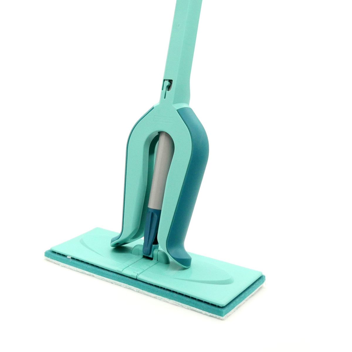 Wycieraczka podłogowa Leifheit Picobello s micro duo z rączką - szerokość wycierania 27 cm - turkusowo - szara