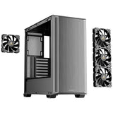 Antec p7 s midi tower behuizing (zwart zilver | 2x usb-a | 1x usb-c)