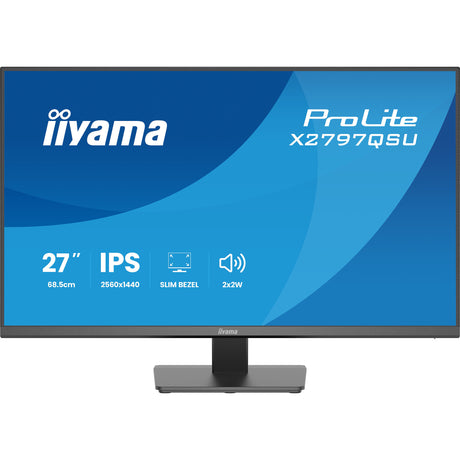 Monitor Iiyama prolite x2797qsu-b1 27 (czarny (matowy), HDMI, Display Port, 2x USB-A, 2x USB-C)