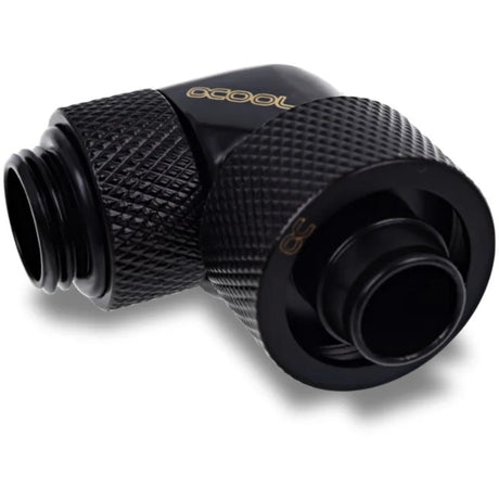 Alphacool eiszapfen 16 10mm nakręcana dysza 90° obrotowa przyłącze G1 4 (czarna, 4 sztuki)