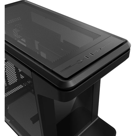 Cooler master masterframe 360 stage obudowa midi tower LCD (czarna | 2x USB-A | 1x USB-C | szkło hartowane)
