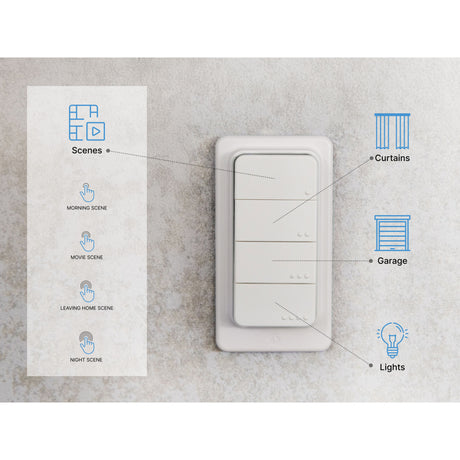 Pilot Shelly Blu RC Button 4 ZB (biały, Bluetooth 5 (LE), ZigBee)