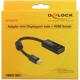 Delock adapter mini displayport 1.1 > hdmi (czarny, 12,7 centymetra)