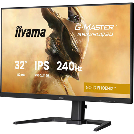 Monitor do gier Iiyama G-Master Gold Phoenix GB3290QSU-B1 31,5 (czarny (matowy), 2x HDMI, Display Port, 2x USB-A, 2x USB-B, 240 Hz)
