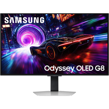 Monitor do gier Samsung Odyssey OLED G8 G81SF 32 4K UHD (srebrny, 2x HDMI, DisplayPort, 2x USB-A, USB-B, 240 Hz)