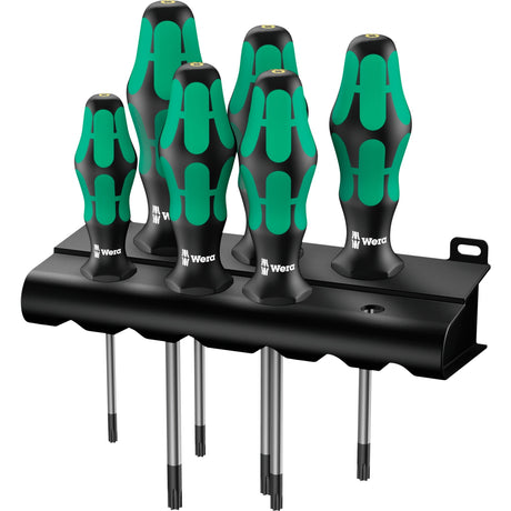 Zestaw wkrętaków Wera 367 6 Torx HF Kraftform Plus + stojak (czarno-zielony, 6 sztuk)