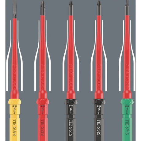 Wera Kraftform Kompakt VDE 16 Torque Extra Slim 1 Wkrętak z wyszukiwarką narzędzi (czerwony żółty, 16 sztuk)
