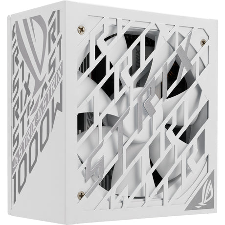 Modułowy zasilacz Asus rog strix platinum white Edition o mocy 1000 W (biały, 1x 12 V-2x6, 4x pcie)