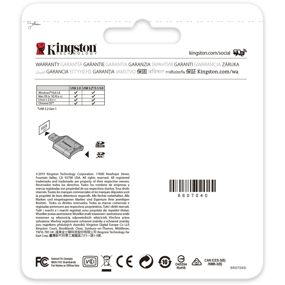 Czytnik kart Kingston mobilelite plus SD (czarny, USB 3.2 gen 1)