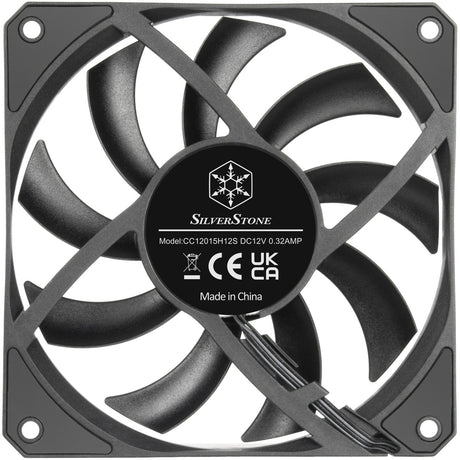 Wentylator obudowy Silverstone Air Slimmer 120 (czarny, 120 x 15 x 120 mm, pwm)