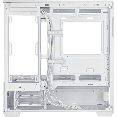 Obudowa Midi Tower Asus Prime Ap202 (biała | 2x USB-A | 1x USB-C | RGB | Szkło hartowane)