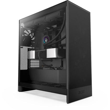 Obudowa midi tower Nzxt h7 flow (2024) (czarna | 2x USB-A | 1x USB-C | szkło hartowane)
