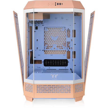 Thermaltake the tower 300 - obudowa mini tower peach fuzz (brzoskwinia | 3x USB-A | szkło hartowane)