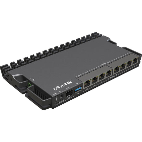 Mikrotik heavy-duty router rb5009 (rb5009upr+s+in) (czarny, procesor Marvell Armada 7040, poe, sfp+)