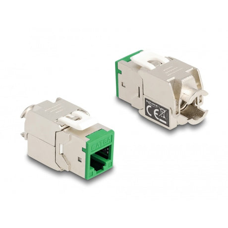 Delock moduł Keystone gniazdo rj45 do lsa cat 6a bez użycia narzędzi, 8 sztuk (wielokolorowe)