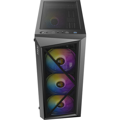 Obudowa midi tower Antec ax67 argb (czarna | 3x usb-a | szkło hartowane)