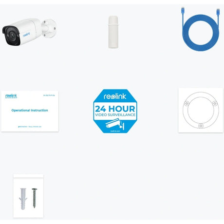 Reolink p320, 5 MP IP POE kamera bezpieczeństwa (biała)