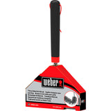 Trójstronna szczotka do czyszczenia Weber szczotka do czyszczenia grilla (czarno-czerwona, 30 cm)
