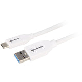 Kabel Sharkoon USB-A 3.2 > USB-C (biały, 1 metr)