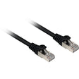 Kabel sieciowy Sharkoon sftp, rj-45 kat.6a (czarny, 1 metr, bezhalogenowy)