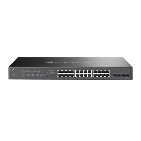 Przełącznik inteligentny tp-link omada sg2428lp 28-portowy gigabitowy (czarny, 16x poe+)
