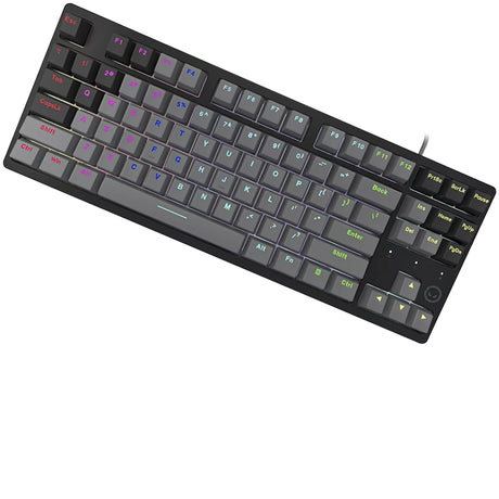 Mechaniczna klawiatura do gier Lorgar Azar 514tkl rgb (czarna, układ amerykański (qwerty), logar dream, 80% (tkl), rgb)