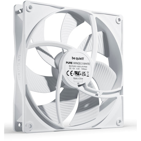Bądź cicho! Wentylator obudowy Pure Wings 3 pwm (biały, 140 x 140 x 25 mm)