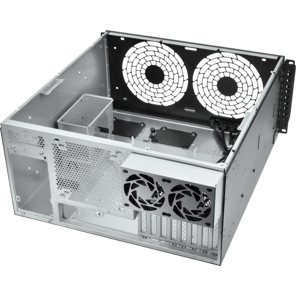 Obudowa rack Silverstone RM51 (czarna | 5h | 2x USB-A | 1x USB-C)