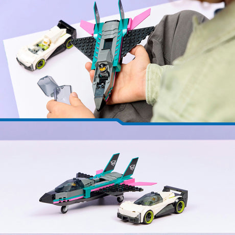 Lego city świetne pojazdy 60489 odrzutowiec kontra samochód sportowy