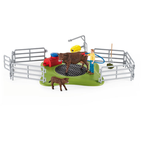 Świat farmy Schleich - figurka stacji mycia krów