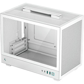 Obudowa mini tower Deepcool ch160 (biała | 2x USB-A | 1x USB-C | szkło hartowane)