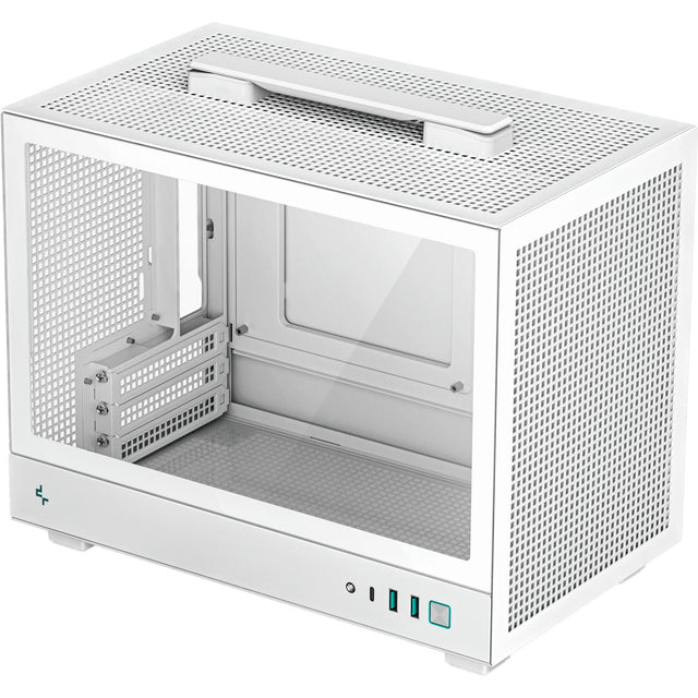 Obudowa mini tower Deepcool ch160 (biała | 2x USB-A | 1x USB-C | szkło hartowane)
