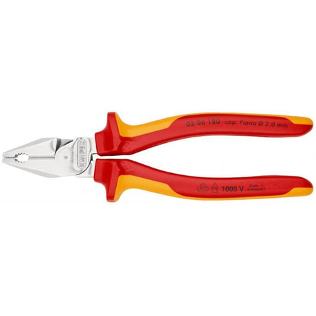 Szczypce uniwersalne Knipex chromowane 180 mm - 0206180