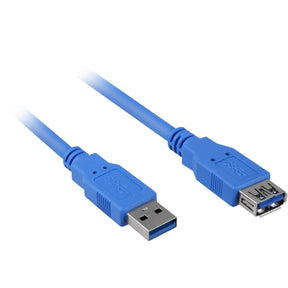 Przedłużacz Sharkoon USB 3.0 (niebieski, 3 metry)