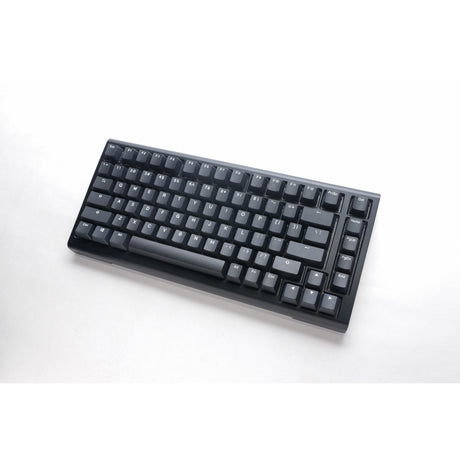 Ducky rzutowany tinker 75 z qmk przez klawiaturę mechaniczną rgb (czarny, układ amerykański (qwerty), wiśniowy mx niebieski, 75%, diody led rgb, podwójny strzał pbt, możliwość wymiany podczas pracy, mocowanie uszczelki)
