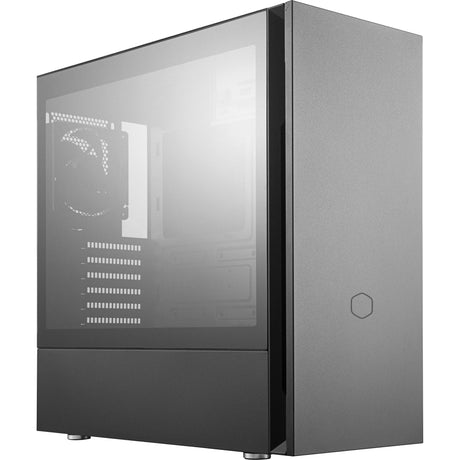 Cooler master silencio s600 midi tower behuizing (zwart | 2x usb-a | tempered glass)