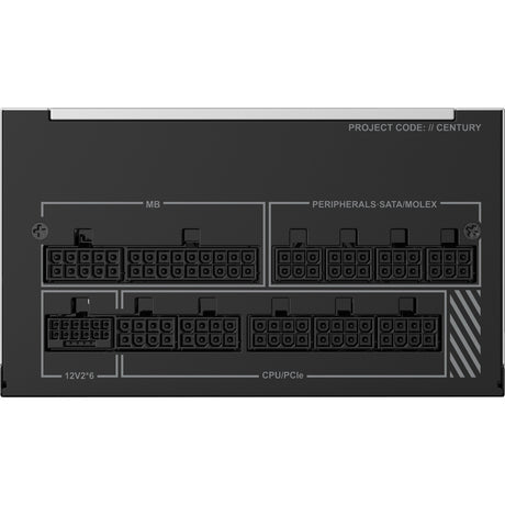 Modułowy zasilacz Montech Century II o mocy 1200 W (srebrny, 1x 12v-2x6, 6x pcie)