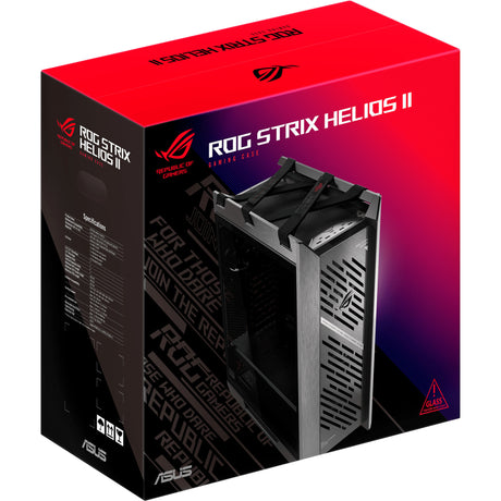 Obudowa Midi Tower Asus ROG Strix Helios II GX601S (Czarna | 4x USB-A | 2x USB-C | RGB | Szkło hartowane)