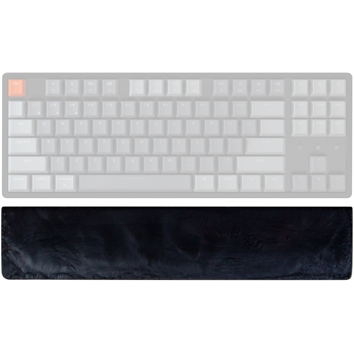 Podpórka pod nadgarstek Keychron k8 c1 z żywicy (czarna, tkl)