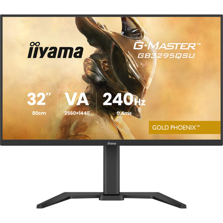 Monitor do gier Iiyama G-Master Gold Phoenix GB3295QSU-B1 31,5 (czarny (matowy), 240 Hz, HDMI, DisplayPort, AMD FreeSync)