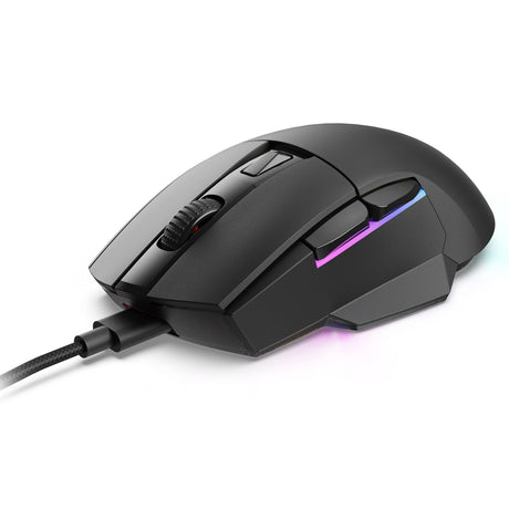Mysz do gier Sharkoon Skiller sgm50w (czarna, 400 - 6400 dpi, diody rgb)