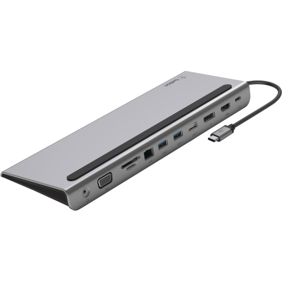 Stacja dokująca z koncentratorem USB-C Belkin Connect 11 w 1 (srebrno-czarna)